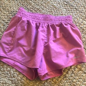 Nike Pink Athletic Shorts Lightweight Elastic Waist